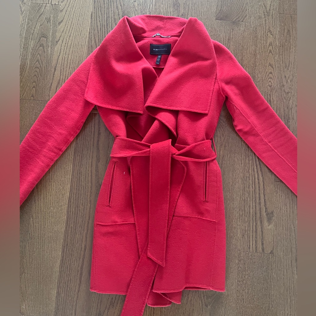 Bcbg Wrap Wool Jacket